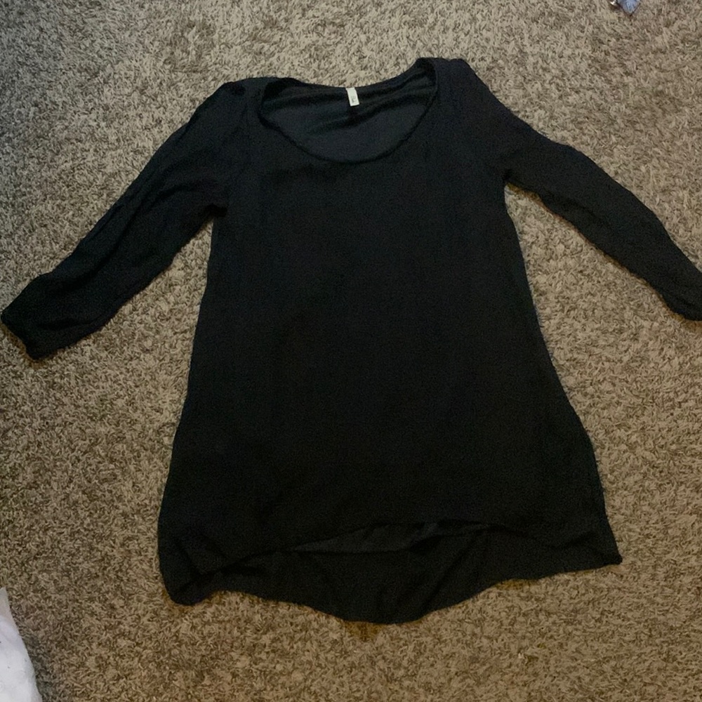 Split sleeve mini dress